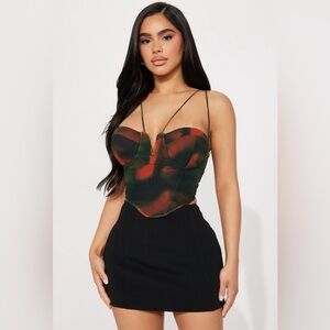 Izzy Mesh Corset Top